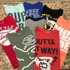 Lot of 9 short sleeved T-shirts for boys size 5T